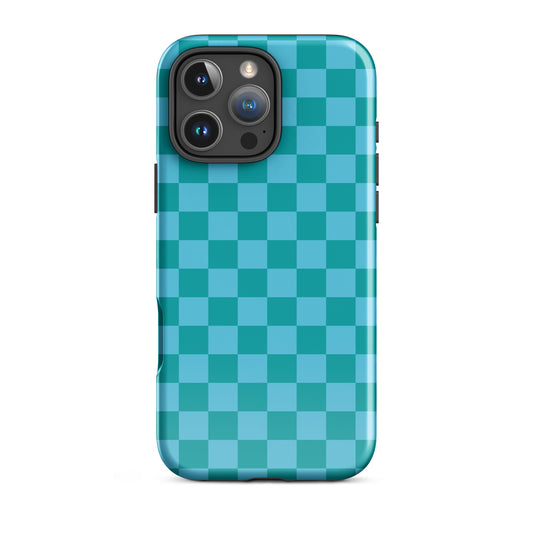 Teal Tides Checkerboard -- Tough Case for iPhone®